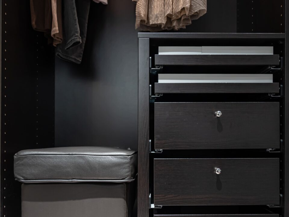 black wardrobe locker pouf inside view wardrobe interior